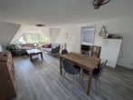 Reetgedecktes Bauernhaus mit Boddenblick - Wohnzimmer