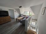 Reetgedecktes Bauernhaus mit Boddenblick - Wohnzimmer