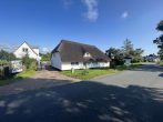 Reetgedecktes Bauernhaus mit Boddenblick - Hausansicht